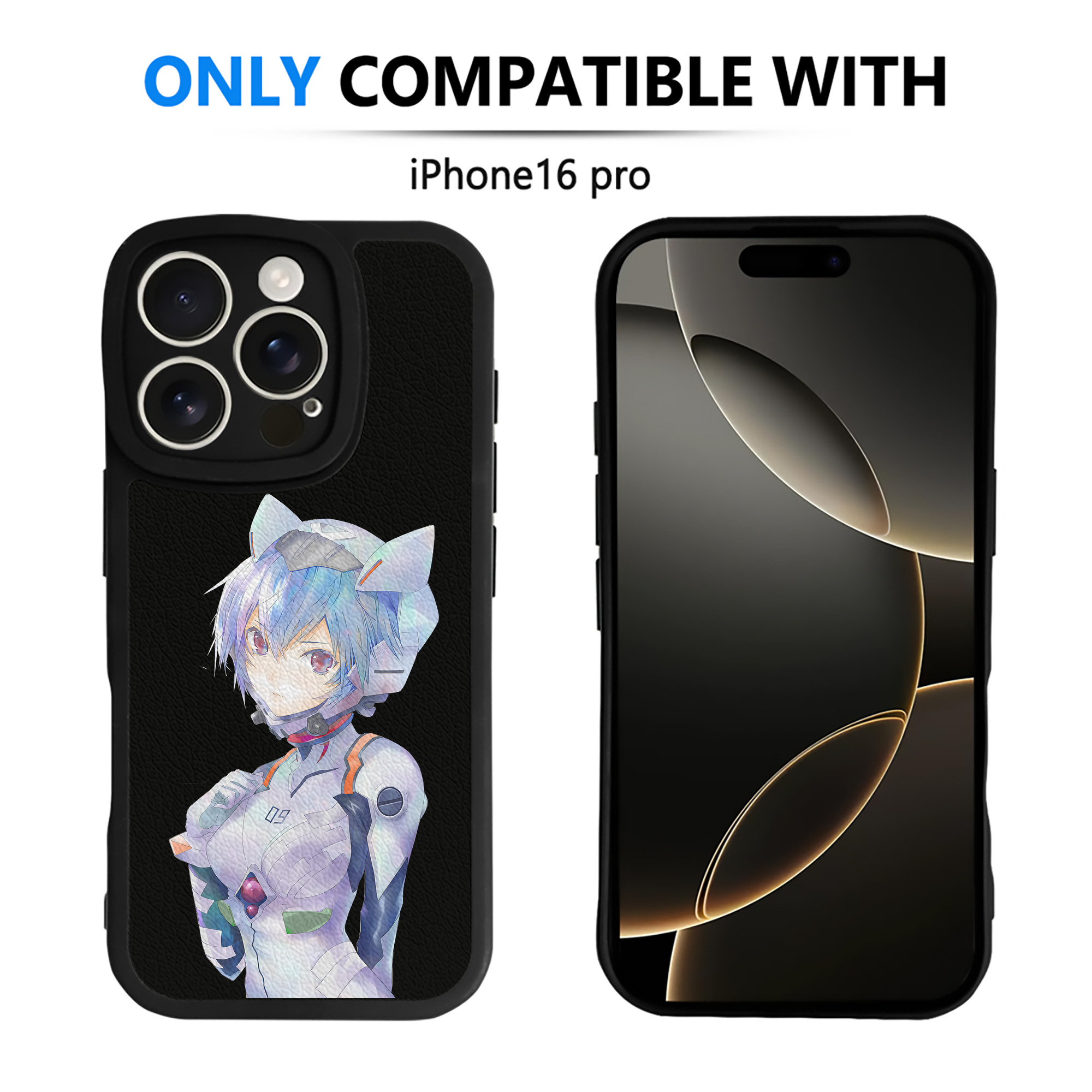 （画像用） EVA 新世紀エヴァンゲリオン 【iPhone 16シリーズ対応】シリコンスマホケース（レザー調） 材質：シリコン